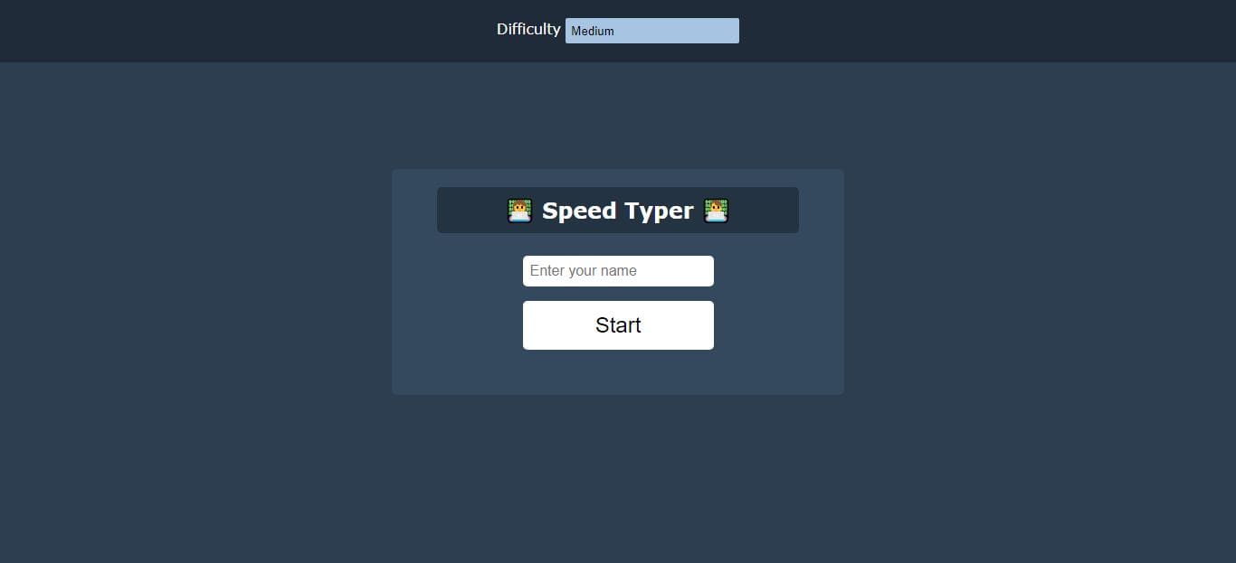 Type Speed Game
